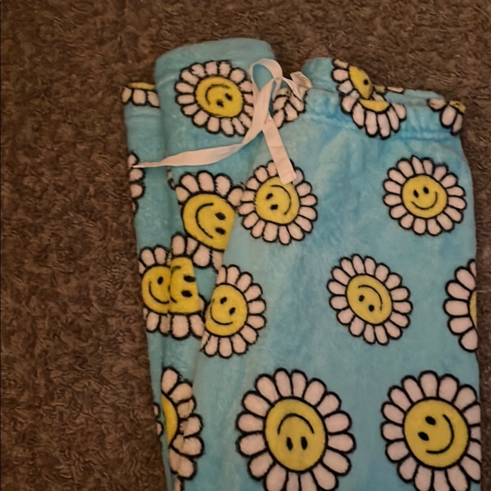 Kids Blue Smiley Face Pajamas